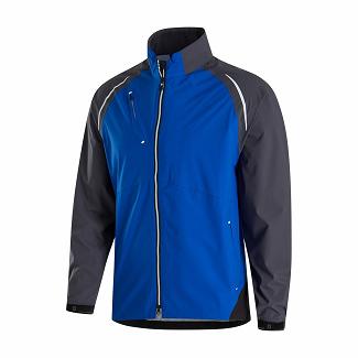 Men's Footjoy Select LS Rain Jacket Blue/Black NZ-685720